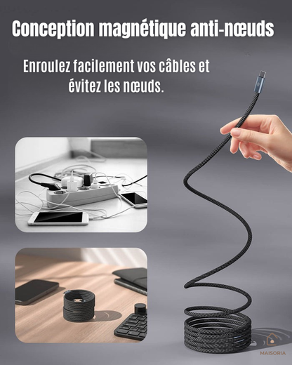 Câble magnétique anti-nœuds | Maisoria